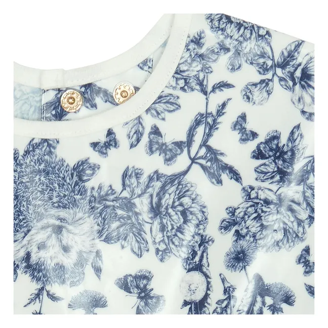 Peto con mangas Toile de Jouy | Azul Marino