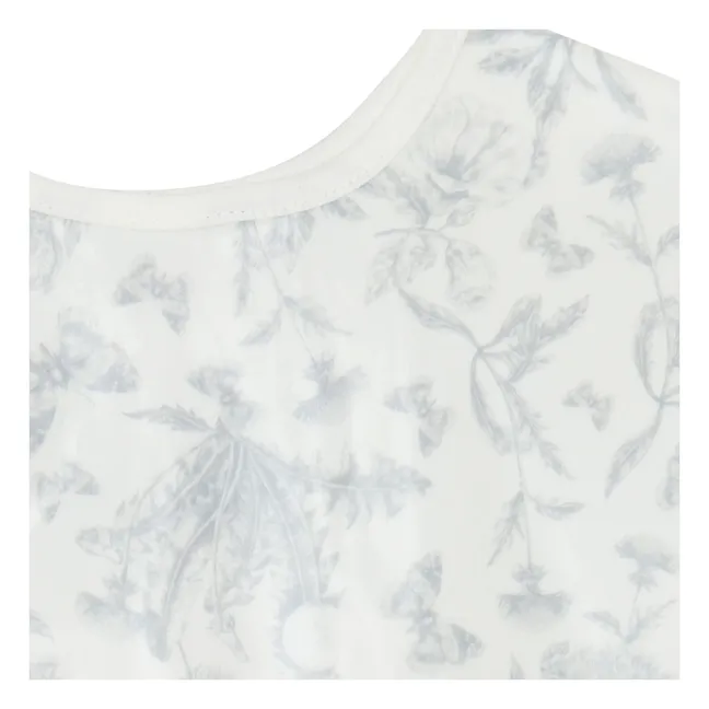 Bavaglino rivestito Toile de Jouy con maniche | Grigio