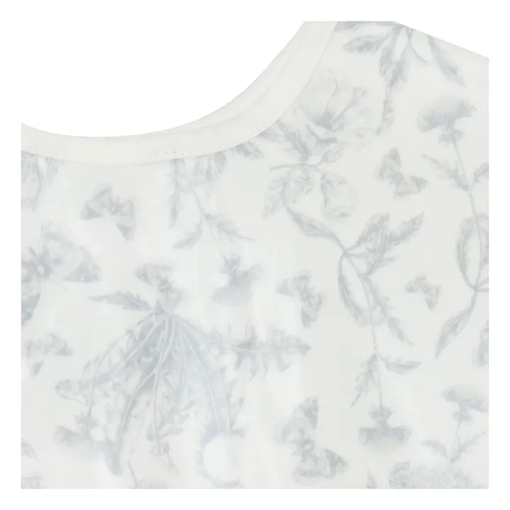 Toile de Jouy coated bib with sleeves | Grey- Product image n°3