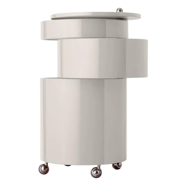 Meuble de rangement mobile Barboy - Glossy Edition | Crème
