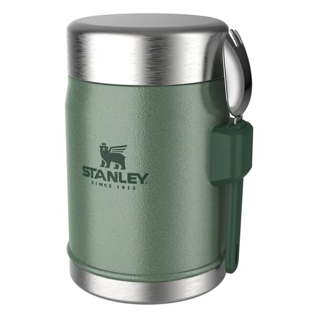 Jarra isotérmica legendaria con cuchara/tenedor 0,4 L | Verde