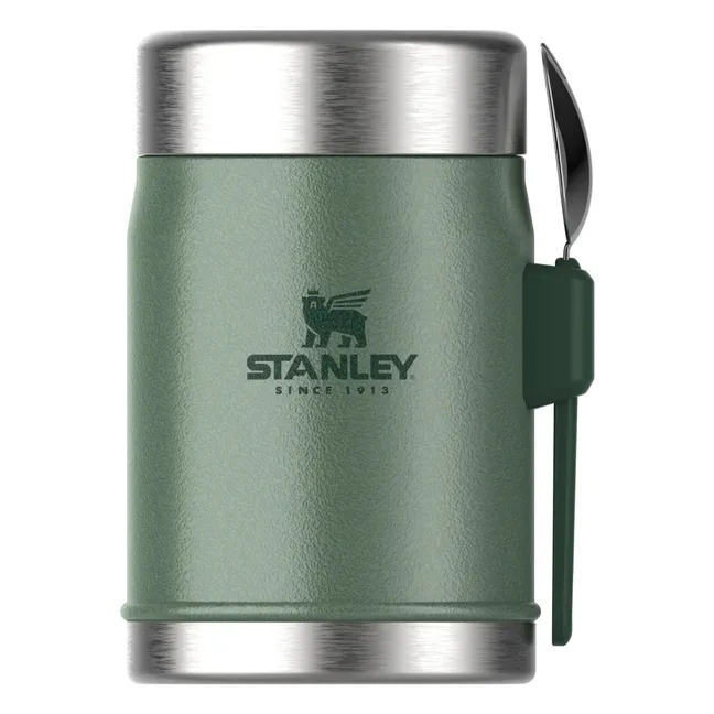 Jarra isotérmica legendaria con cuchara/tenedor 0,4 L | Verde