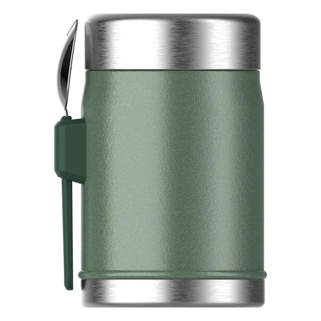Jarra isotérmica legendaria con cuchara/tenedor 0,4 L | Verde