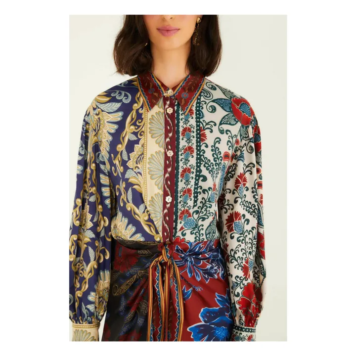 Robe Navy Winter | Rouge- Image produit n°2