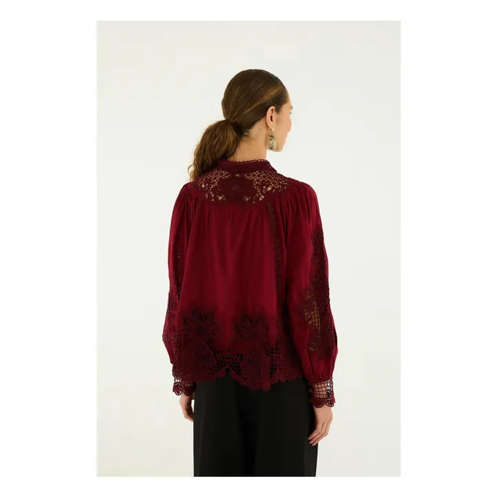 Blouse Berry Garden | Bordeaux- Image produit n°3