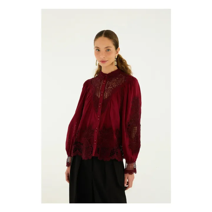 Blouse Berry Garden | Bordeaux- Image produit n°0