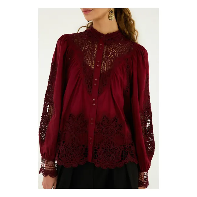 Berry Garden blouse | Burgundy