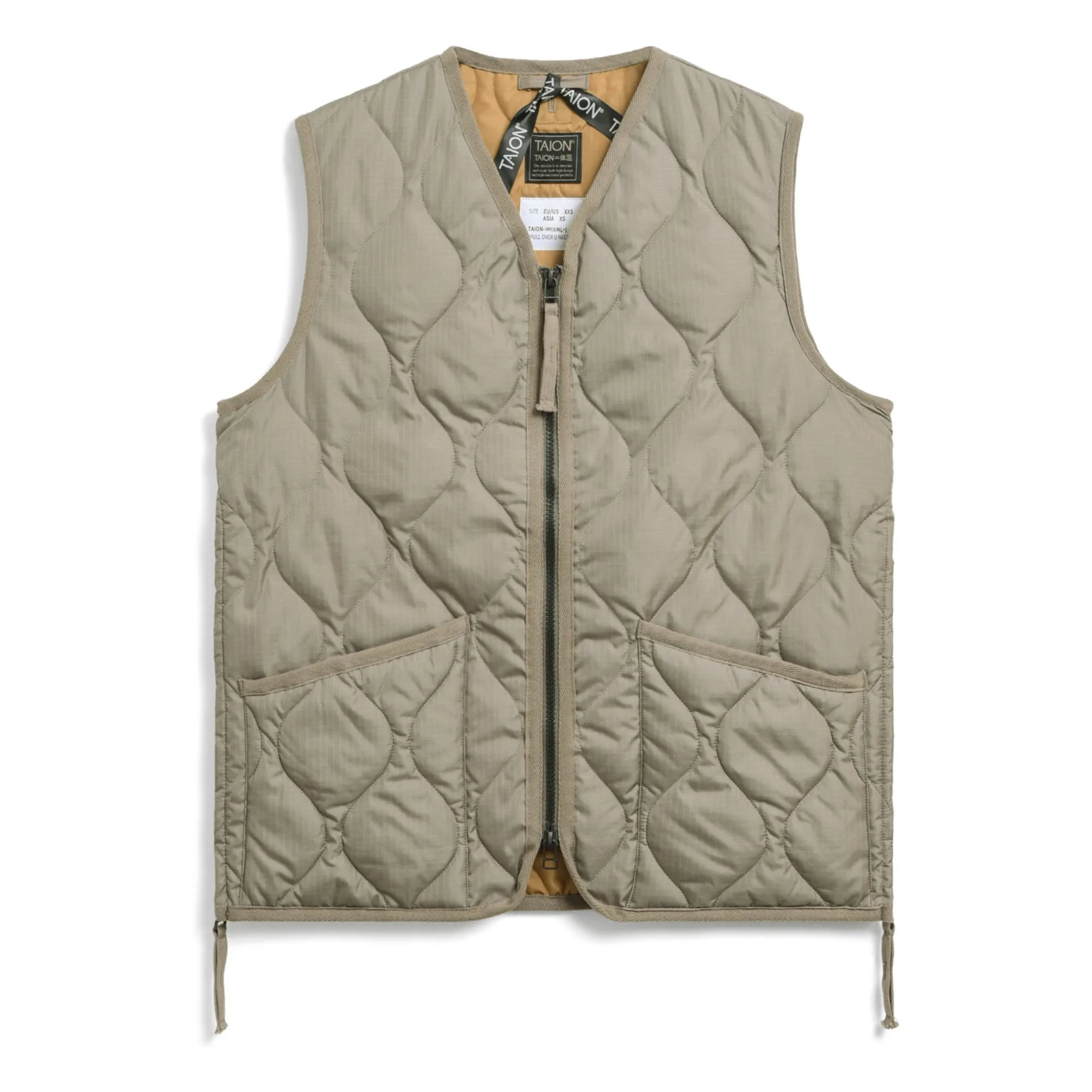 Veste Matelassée Sans Manches Military | Camel- Image produit n°0