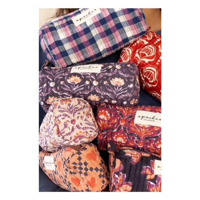 Trousse Matelassée Opal | Orange