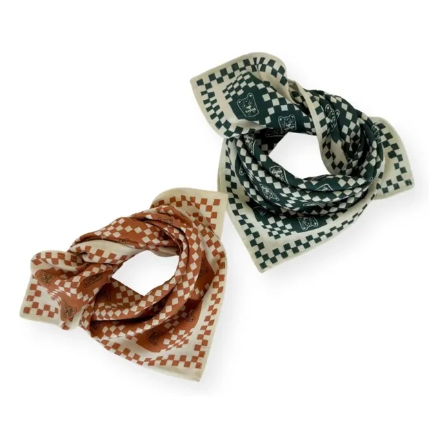 Petit Foulard Manika | Vert