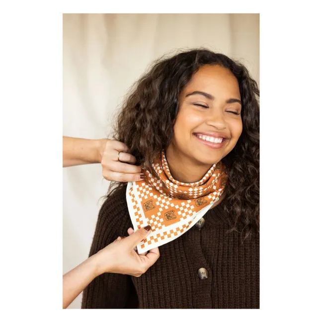 Petit Foulard Manika | Brun