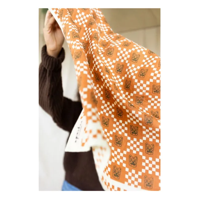 Petit Foulard Manika | Brun