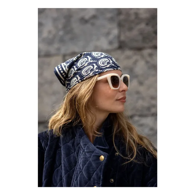 Petit Foulard Manika | Bleu marine
