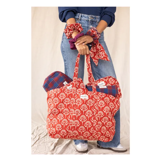 Trousse Matelassée Opal | Rouge