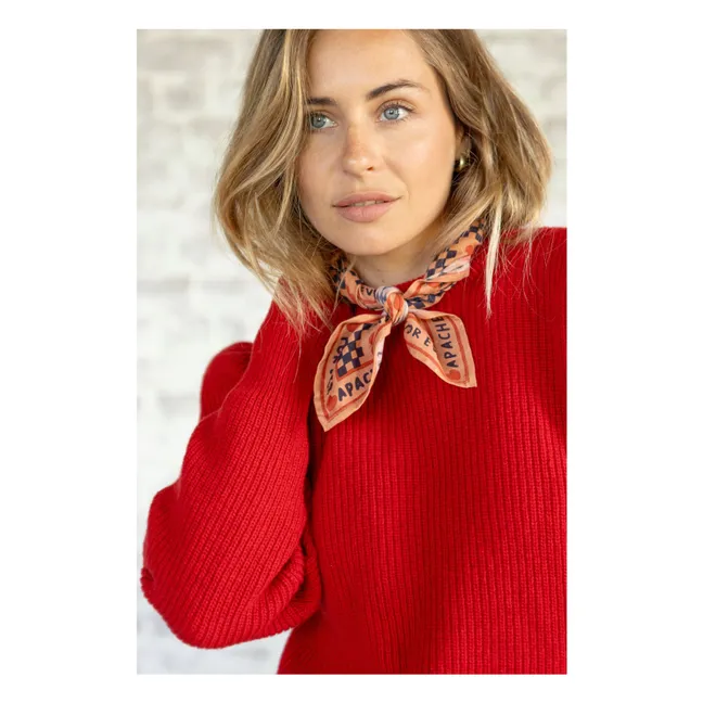 Großes Kopftuch Latika | Blutorange