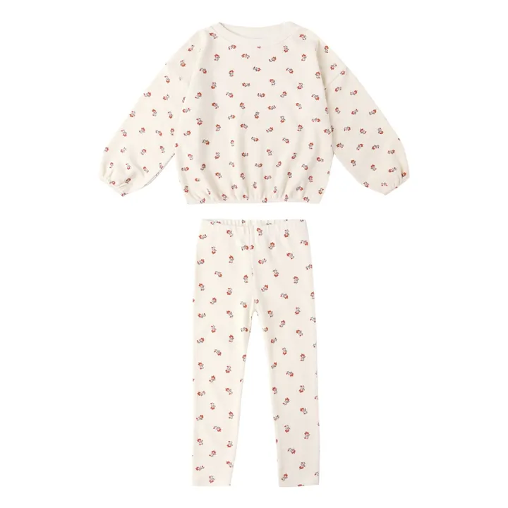 Ensemble Sweat et Legging Ruby Ditsy Eponge | Ecru- Image produit n°0
