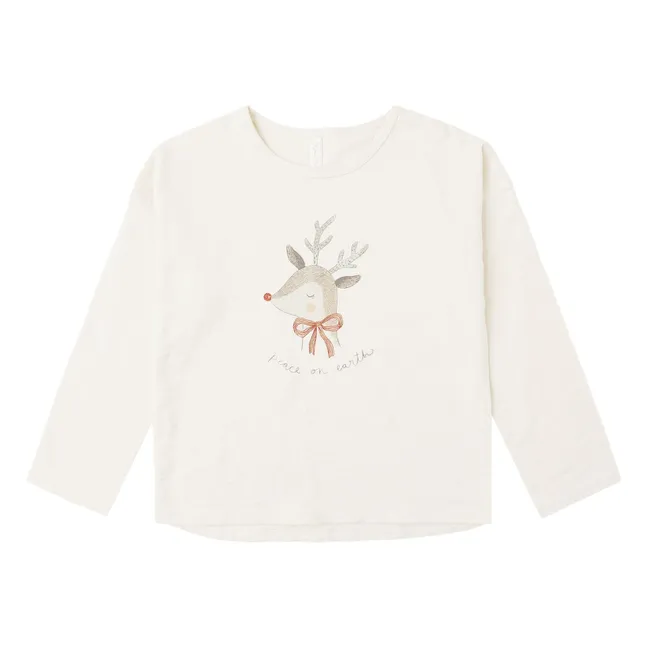 Peace On Earth T-shirt | Ecru