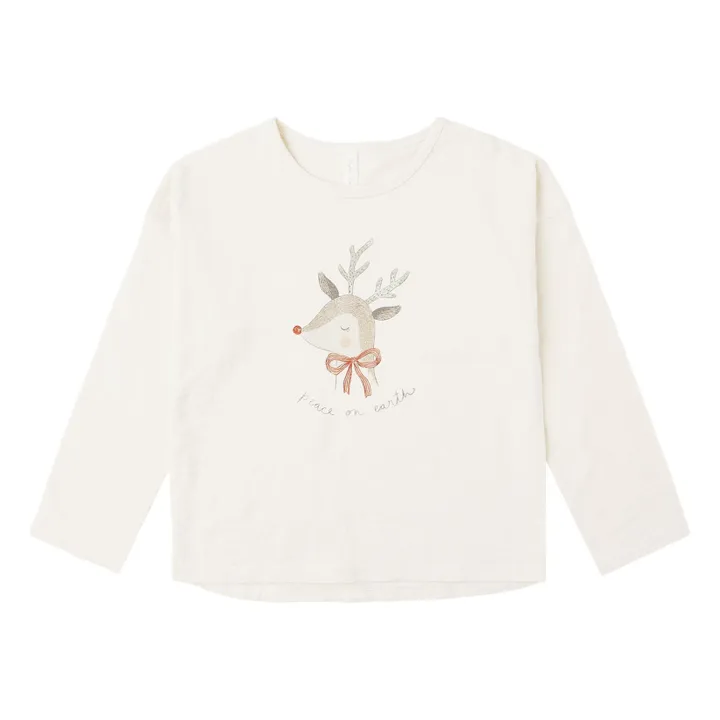 T-shirt Peace On Earth | Ecru- Image produit n°0