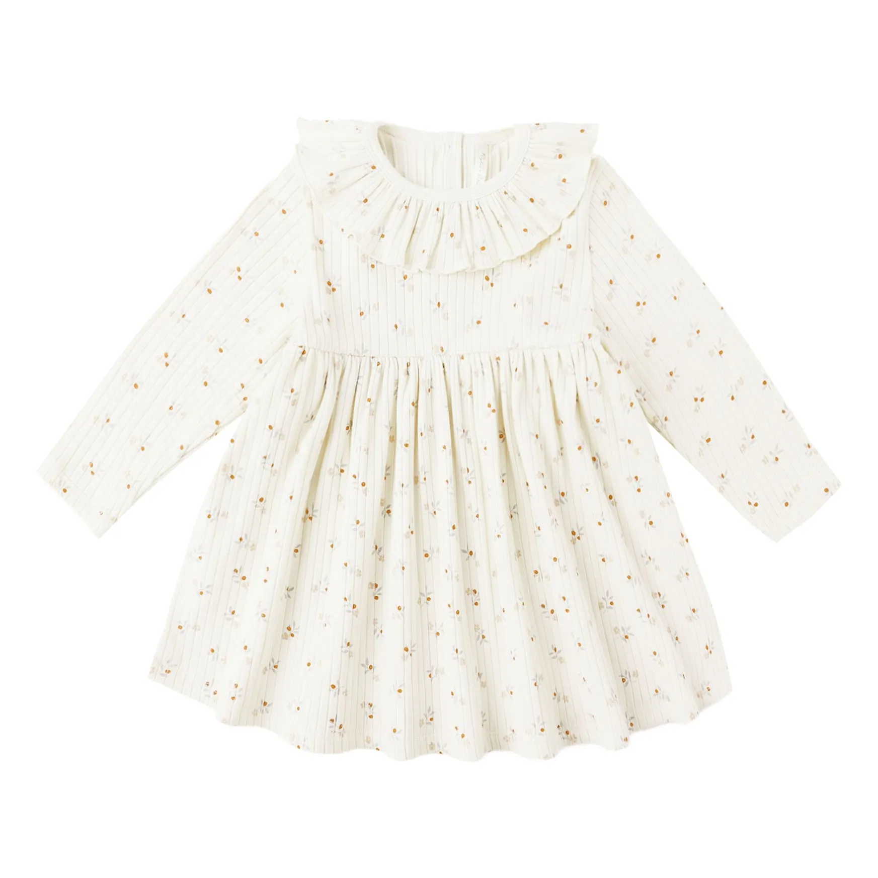 Rylee + Cru Ecru Ribbed Dress