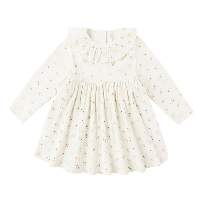 Robe Côtelée | Ecru