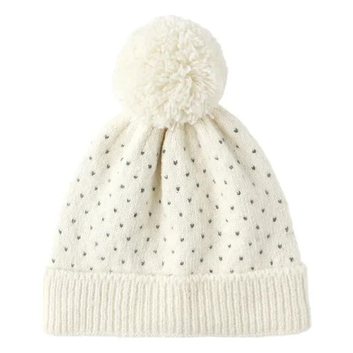Bonnet Maille Chiné | Ecru- Image produit n°0