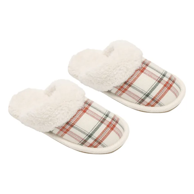 Chaussons Holiday Flannel | Ecru