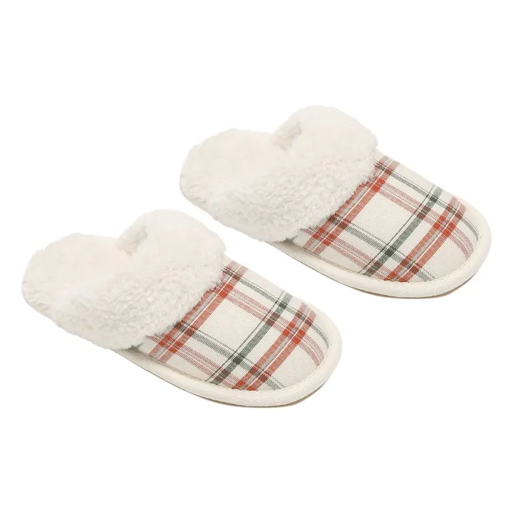 Chaussons Holiday Flannel | Ecru- Image produit n°0
