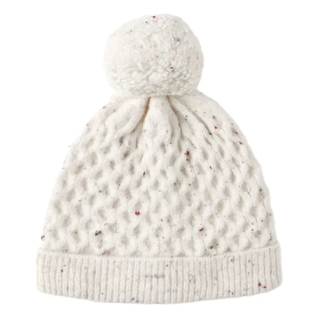 Bonnet Tricot Chiné | Ecru