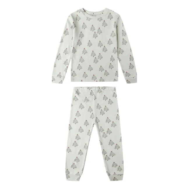 Pyjama-Set Trees aus Bio-Baumwolle | Pistaziengrün