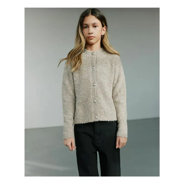 Cardigan Kyrasy Fibres Recyclées | Beige- Image produit n°1
