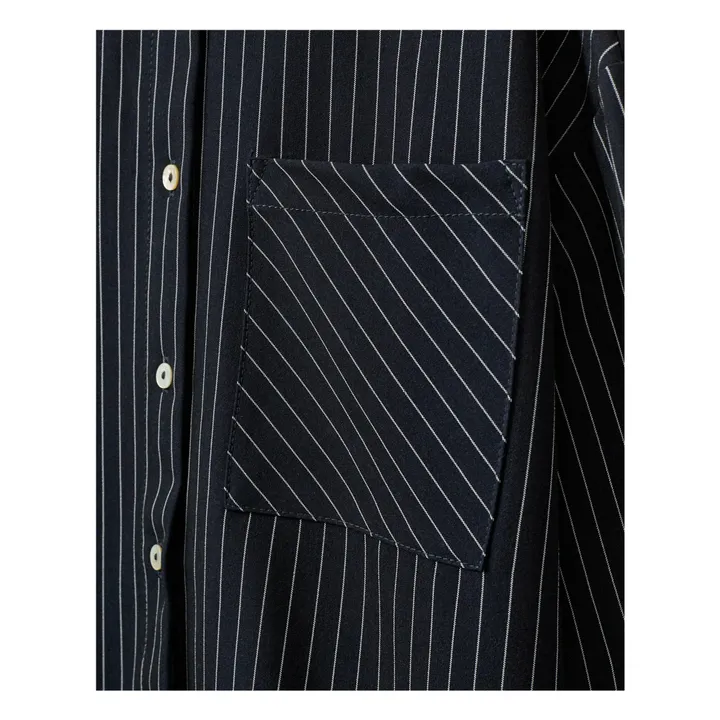 Chemise Kaliasy Rayée | Bleu marine- Image produit n°4