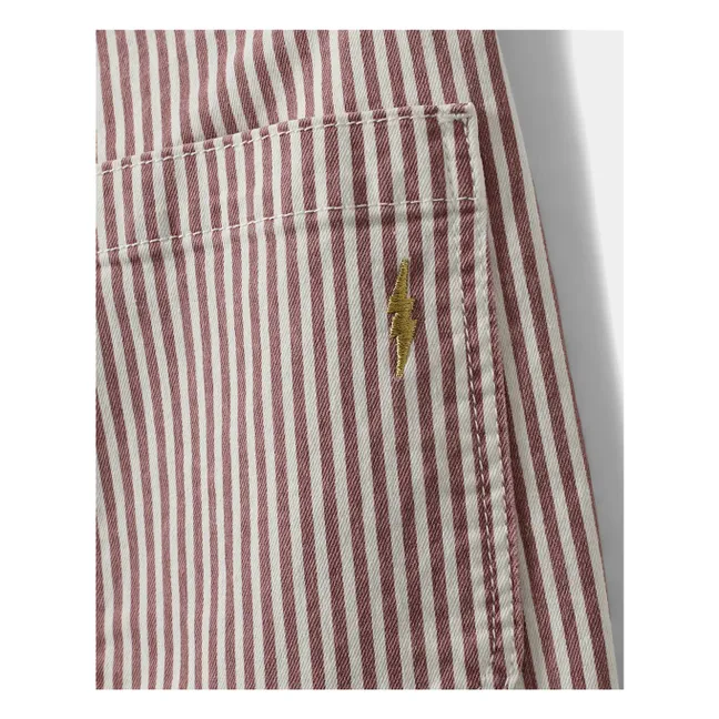 Pantalon Gittesy Rayé | Rouge