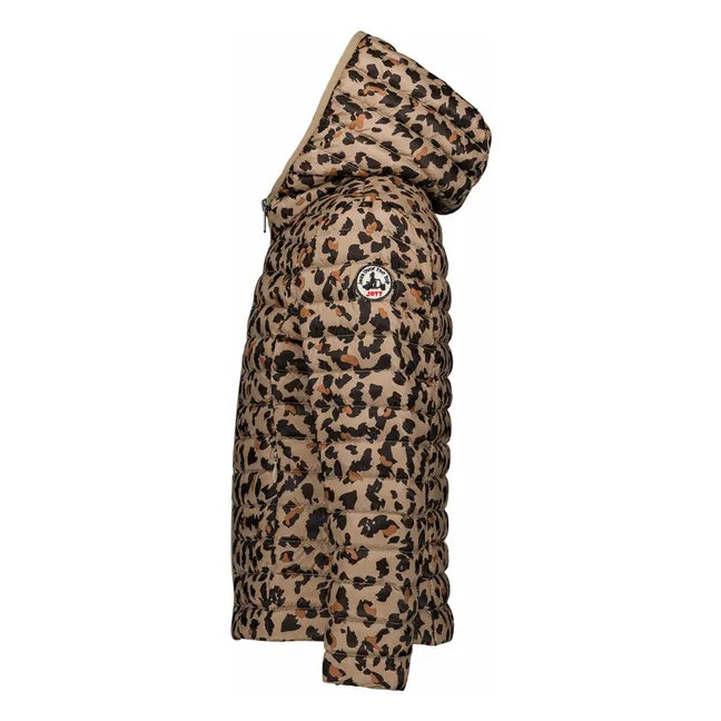 Chaqueta de plumón Carla Leopard | Beige