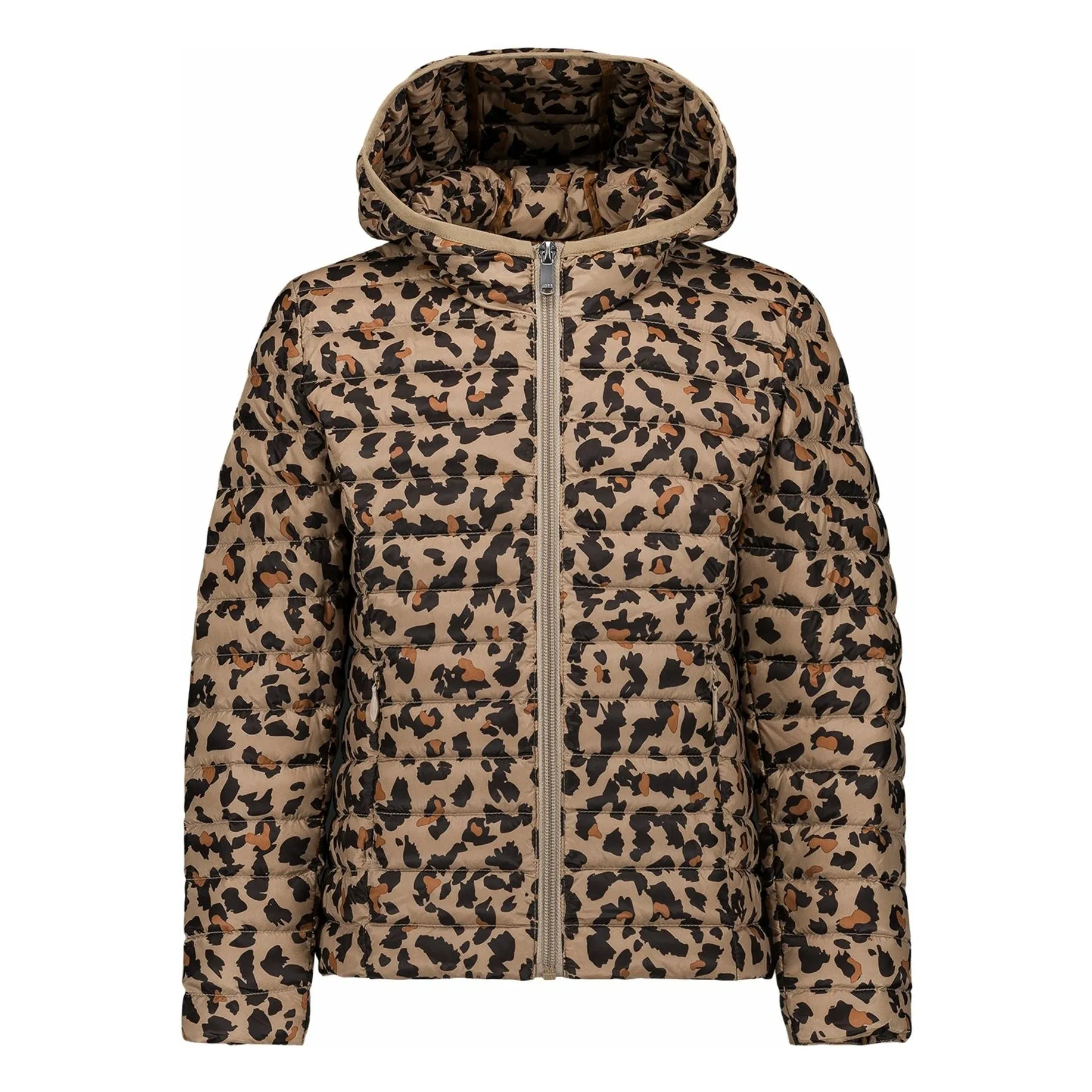 Jott Beige Carla Leopard Down Jacket