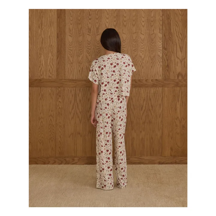 Ensemble T-shirt et Pantalon Ruthie Holiday Floral | Ivoire- Image produit n°5