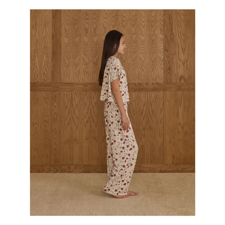 Ensemble T-shirt et Pantalon Ruthie Holiday Floral | Ivoire- Image produit n°4
