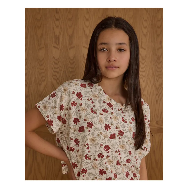 Ensemble T-shirt et Pantalon Ruthie Holiday Floral | Ivoire- Image produit n°3