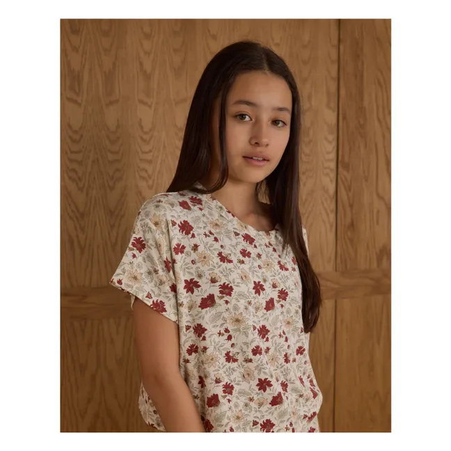 Ensemble T-shirt et Pantalon Ruthie Holiday Floral | Ivoire