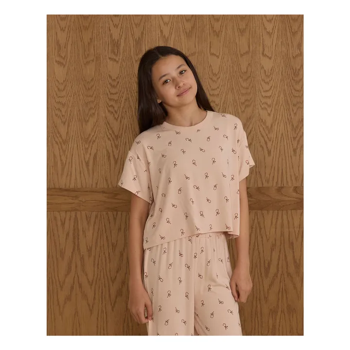 Ensemble T-shirt et Pantalon Ruthie Candy Canes | Rose poudré- Image produit n°1