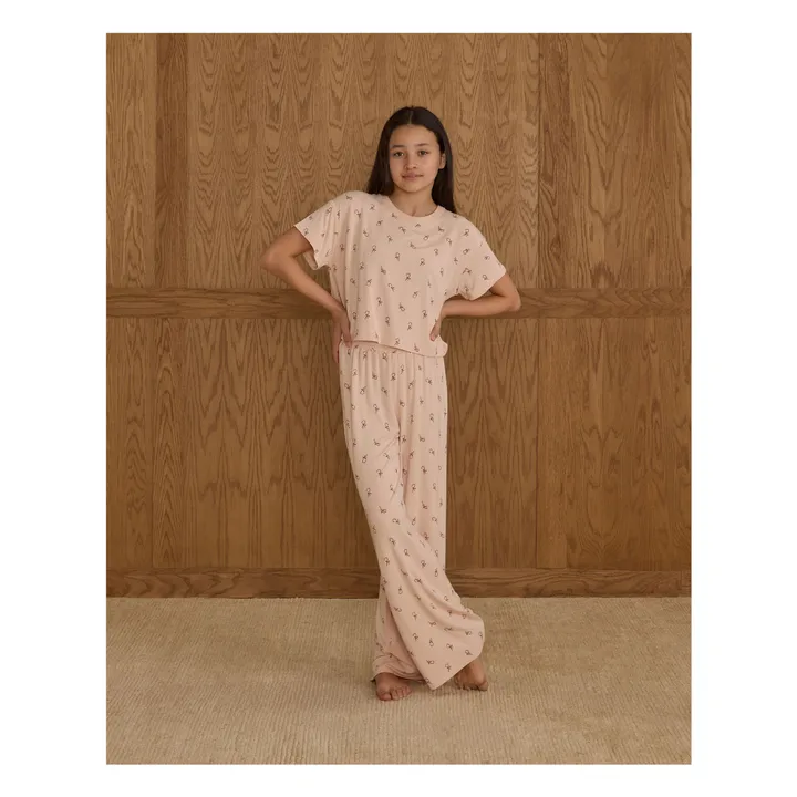 Ensemble T-shirt et Pantalon Ruthie Candy Canes | Rose poudré- Image produit n°0