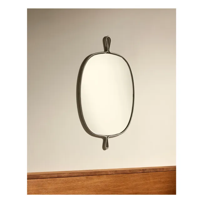 Specchio in acciaio inossidabile spazzolato Arpège | Inox