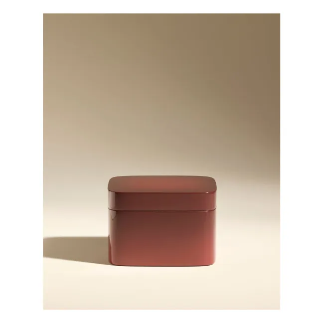 Oscar lacquered jewelry box | Carmine red