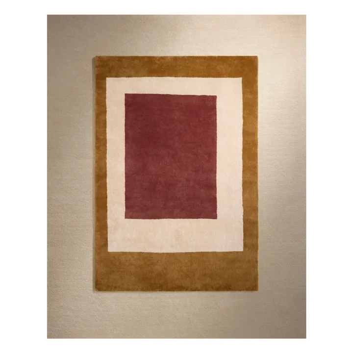 Tapis en laine Séquence | Ocre- Image produit n°0