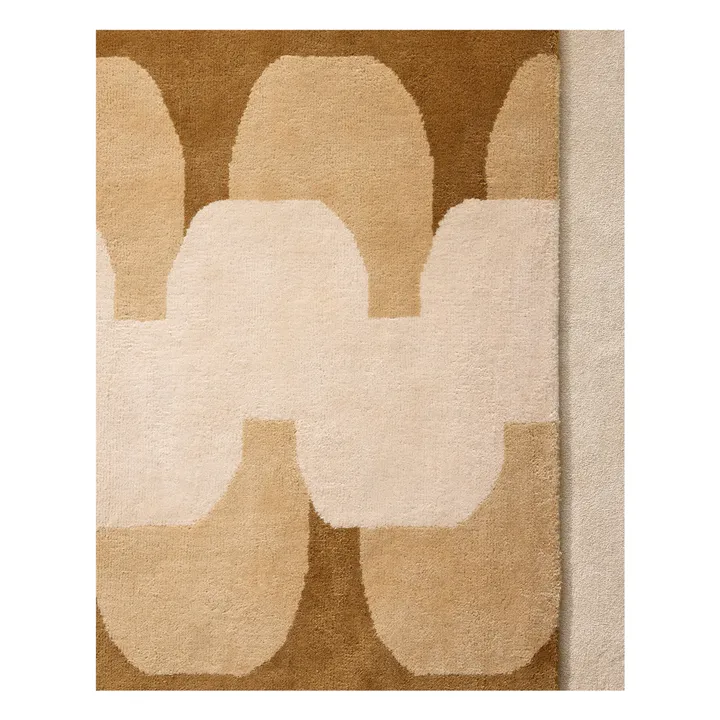 Tapis en laine Cadence | Ocre- Image produit n°2