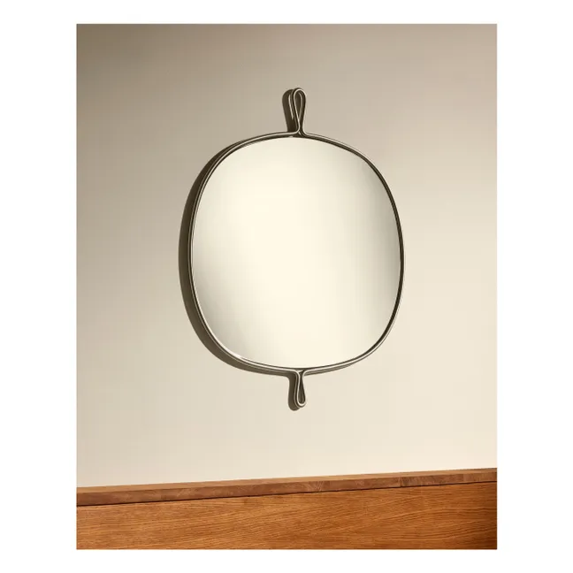 Specchio in acciaio inossidabile spazzolato Arpège | Inox