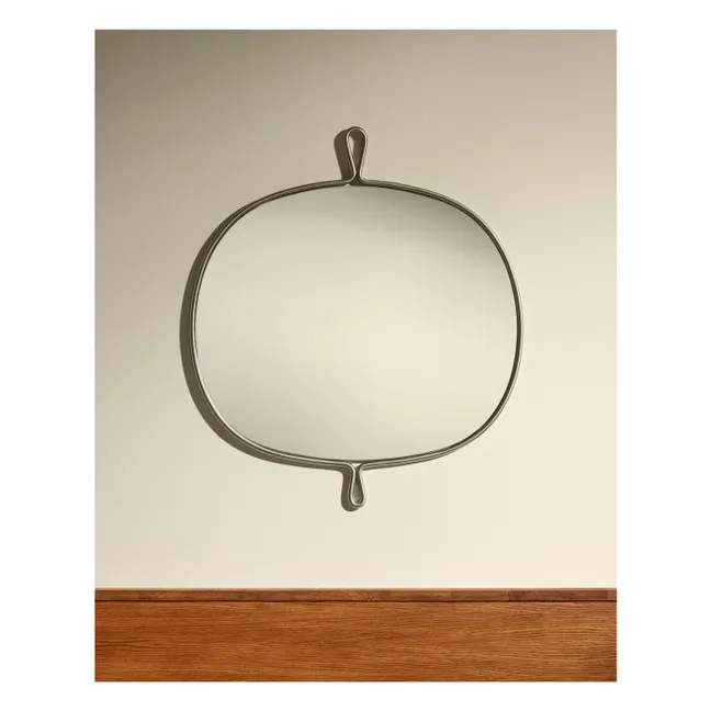 Specchio in acciaio inossidabile spazzolato Arpège | Inox