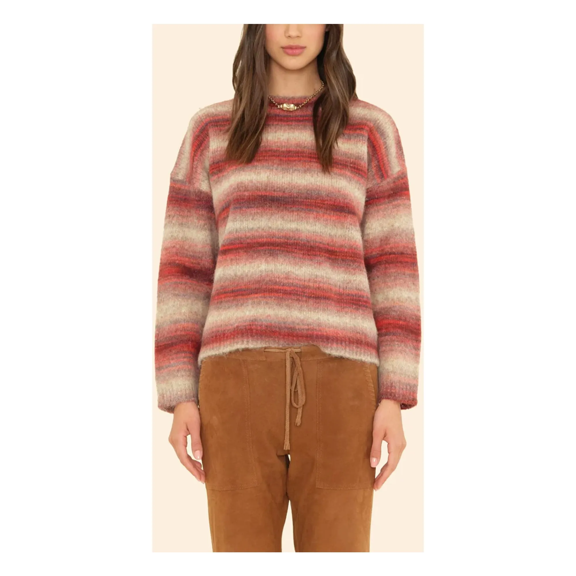 Xirena Terracotta Anders Merino Wool And Alpaca Sweater