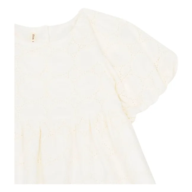 Durchbrochenes Kleid | Weiß