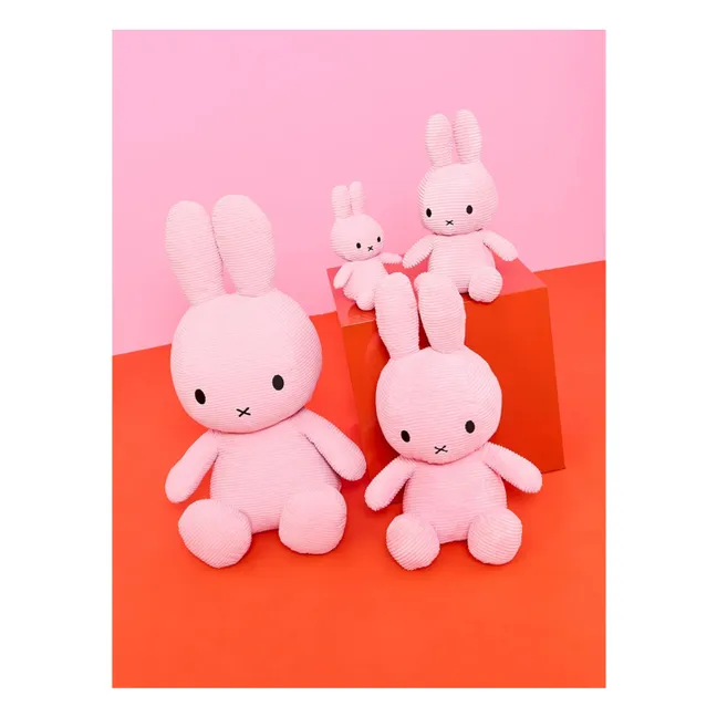 MIFFY - Peluche Miffy en velours côtelé | Rose