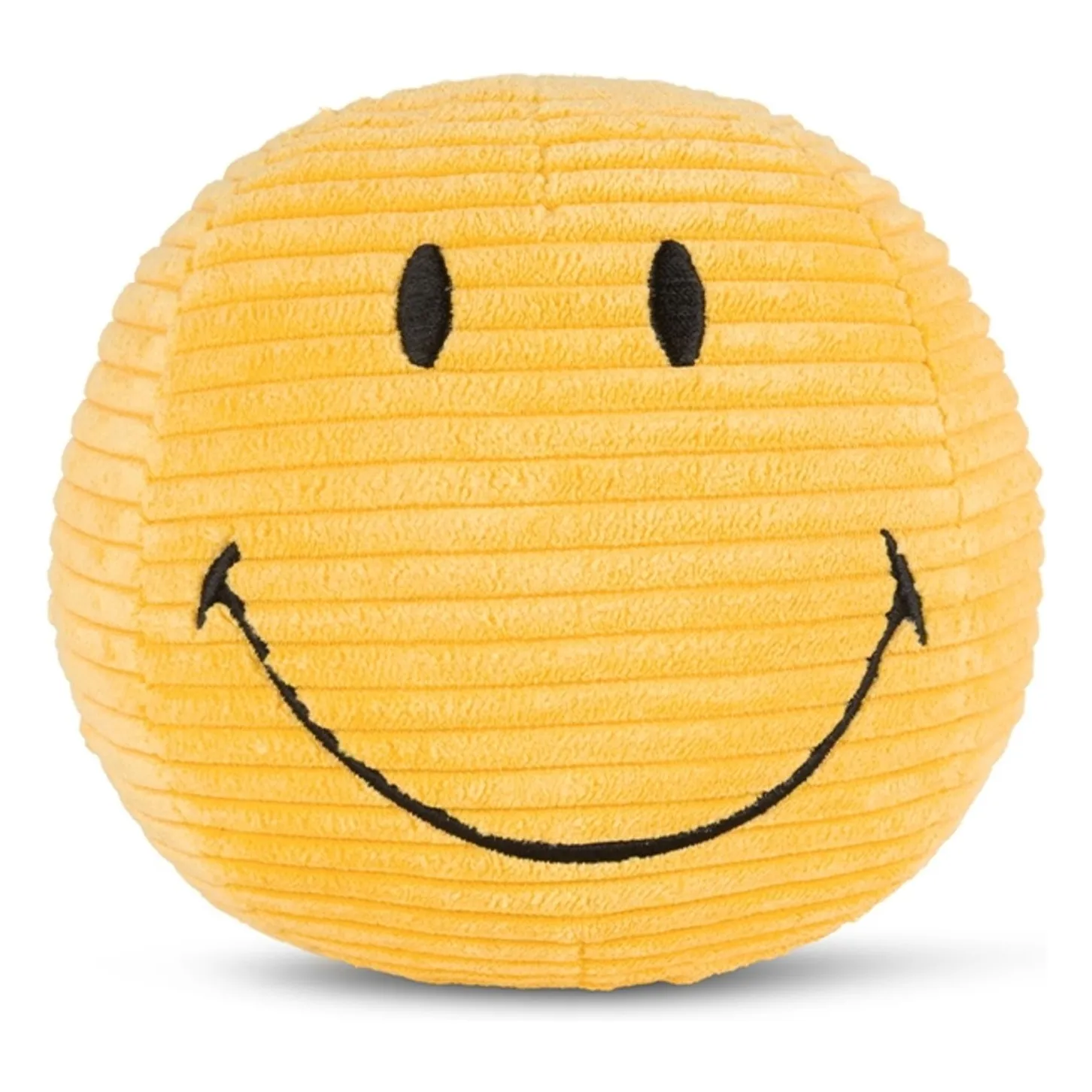 Bon Ton Toys Yellow Smiley - Smiley Plush In Velvety Ribbed Fabric